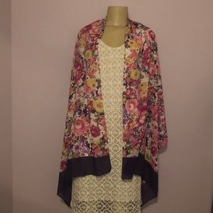 Colorful Floral Scarf